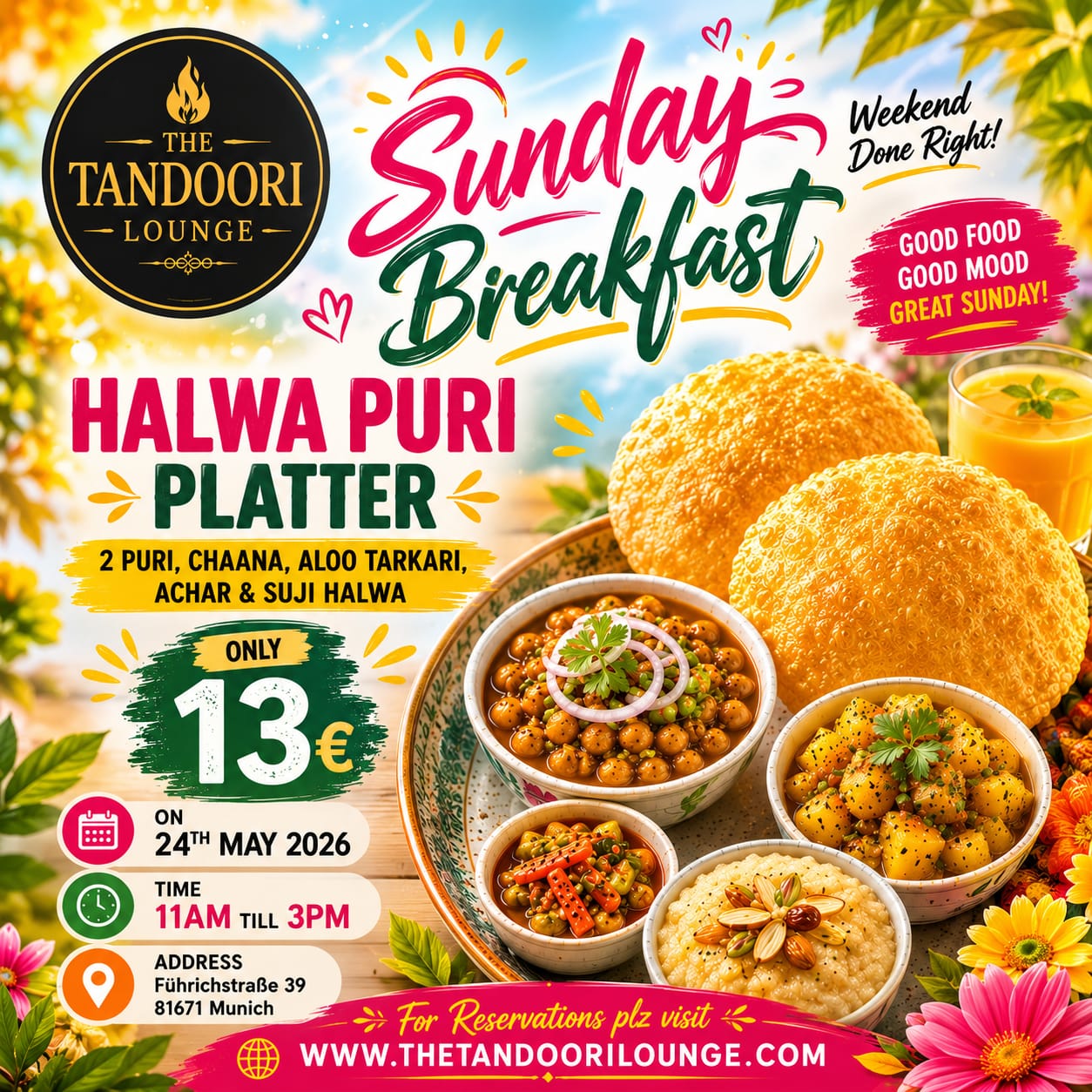 Sunday Breakfast (24 May)
