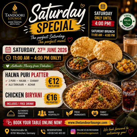 Saturday Halwa Puri & Biryani (27 June)